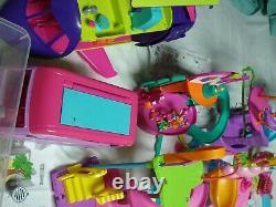 Massive polly pocket lot dolls cars boats accessories clothes shoes hats parts