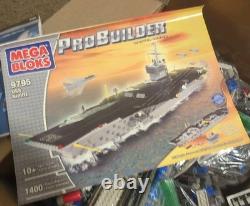 Mega Bloks Pro Builder USS Nimitz 2004 SEA WOLF SUBMARINE SHIP Parts Incomplete