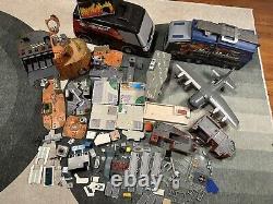 Micro Machines HUGE Lot Of Sets Spare Parts Military Base Plane Boat Vintage