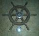 Morse Tapered Boat Steering Wheel Vintage 17 Inch Wood