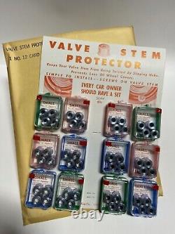 NEW OLD STOCK Auto Parts Display Valve Stem Protectors NOS