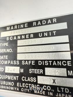 NIB Furuno FR-8050D Class Marine Radar Pedestal Base Boat Parts Vintage New