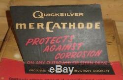 NOS Vintage 1967 Quicksilver Mercury Kiekhaefer Mercathode Anti Corrosion system