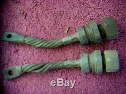 Nautical Boat Parts Battery Electrical Cables Vintage Antique Copper Brass Truck