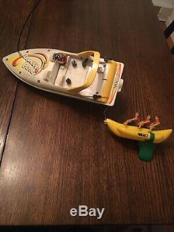 Nikki Vintage R/C Boat Ski Boat Banana Boat For Parts Or Custom RC Super Rare