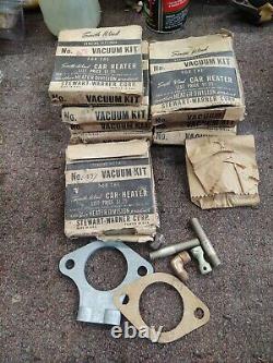 Nos 12 Lot Kits Vintage Stewart Warner South Wind Heater Vacuum Kit # 43 46 47