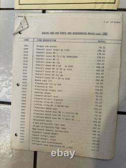 OEM Vintage Zodiac Inflatable Boat Dealer&Retail Literature, Parts, Price, Brochure