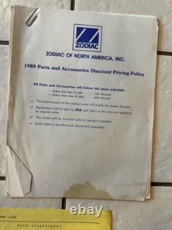 OEM Vintage Zodiac Inflatable Boat Dealer&Retail Literature, Parts, Price, Brochure
