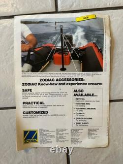 OEM Vintage Zodiac Inflatable Boat Dealer&Retail Literature, Parts, Price, Brochure