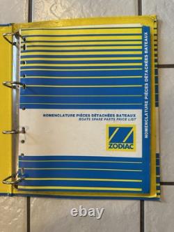 OEM Vintage Zodiac Inflatable Boat Dealer&Retail Literature, Parts, Price, Brochure