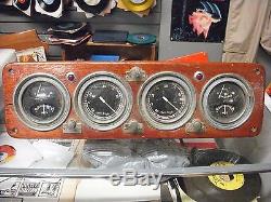 Old Antique Dial Dash Gauge Panel Speedometer Chris Craft Part Vintage Boat Lot