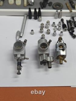 O. S. 7DV Carburetor O. S. 7H 3 Carbs Parts Lot Vintage Airplane Boat Rc Toys TS