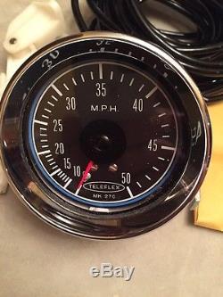 Old Boat Vintage 50 MPH Teleflex SpeedometerMark / MK 2701970'sSpeedo WithPitot