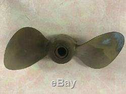 Old Used Vintage Boats Boating Parts Small Brass Propeller Michigan Made