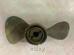 Old Used Vintage Boats Boating Parts Small Brass Propeller Michigan Made
