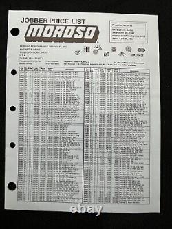 Original VINTAGE 1988 MOROSO PERFORMANCE Catalog Speed Racing Parts 125+ Pages