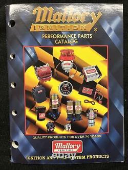 Original VINTAGE 1998 MALLORY IGNITION Catalog Speed Racing Parts 124 Pages