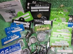 Os Engines Vintage Model Airplane Aircraft Large Glow Engine Parts Lot Most Nip