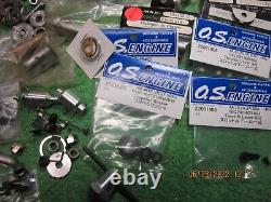 Os Engines Vintage Model Airplane Aircraft Large Glow Engine Parts Lot Most Nip