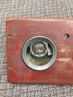 Owens Flagship Used Vintage Old Boat Mahogany Dash Panel With AC/GM GaugesUSED