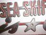 Pair Vintage Chris Craft Sea Skif Name Plate Emblem (only 2 Left)