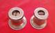 Pair Of Vintage No 1 Chromed Brass Sailboat Deck Winch Slotted Boat Parts Marine