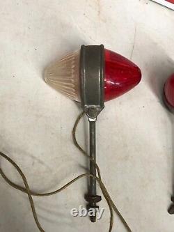 PARTS LOT #49 Vintage Bicycle Boat Car Auto Fender Lights Lamps PAIR Bike OLD