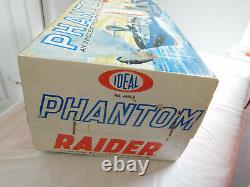 PHANTOM RAIDER BOAT SHIP Ideal vintage PR-135 Motor runs/parts repair with box