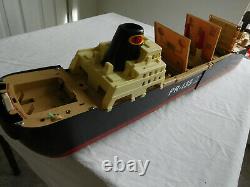 PHANTOM RAIDER BOAT SHIP Ideal vtg PR-135 Motor runs/parts repair PLEASE READ