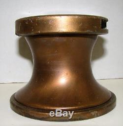 Pair Antique Vintage Bronze Winch, & Wilcox Crittendon Handle, Marine, Nautical