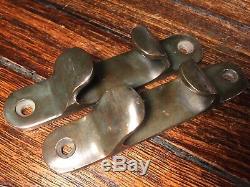 Pair Of Vintage, Cast Bronze Chocks 6 Long X 1 1/8 Wide