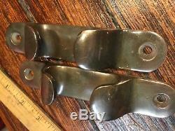 Pair Of Vintage, Cast Bronze Chocks 6 Long X 1 1/8 Wide