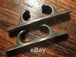 Pair Of Vintage, Cast Bronze Chocks 6 Long X 1 1/8 Wide