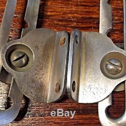 Pair Of Vintage Old Bronze/brass Hatch Adjusters 10