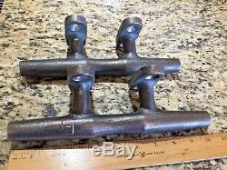 Pair Of Vintage Thickly Cast Bronze Herreshoff Style Cleats 10 Long