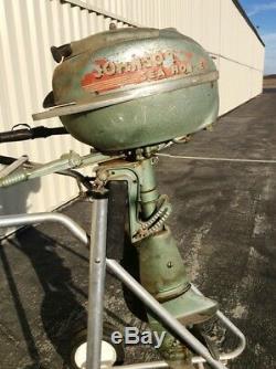 Pair of 1940's Vintage Johnson Outboard Motors