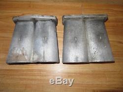 Pair of Vintage Johnson Evinrude Racing Outboard Exhaust Stacks pipes