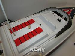 Parts repair vintage GP Marine RC Hobbico remote control boat w charger battery