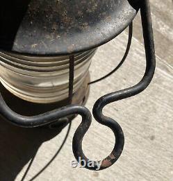 Perkins Perko P&A Brass Marine Lamp Nautical Ship Lantern Clear Glass Vintage