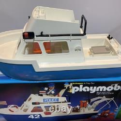 Playmobil 3539 Schaper Police Boat Vintage 1979 Motor Just Tested? All Parts