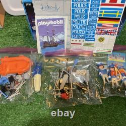 Playmobil 3539 Schaper Police Boat Vintage 1979 Motor Just Tested? All Parts