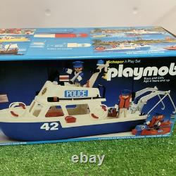 Playmobil 3539 Schaper Police Boat Vintage 1979 Motor Just Tested? All Parts
