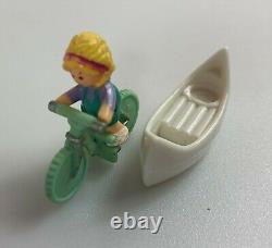 Polly Pocket Home On The Go Vintage Parts Lot 1994 Bluebird 90s Figure Bike Boat