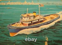 RARE Hercules Motorized Tugboat Model by Fleet Line, New Parts, UNBUILT Complete