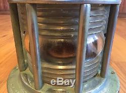 RARE OLD VINTAGE CHRIS CRAFT SOUP CAN BOWithSTERN BOAT LIGHT