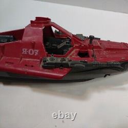 RARE RED 1985 GI Joe Cobra Moray Hydrofoil Vintage Vehicle Boat HASBRO FOR PARTS