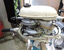 RARE VINTAGE 60s MCM GARELLI CARY JET 4 outboard motor engine ITALY RUNNING LOOK