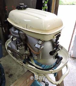 RARE VINTAGE 60s MCM GARELLI CARY JET 4 outboard motor engine ITALY RUNNING LOOK