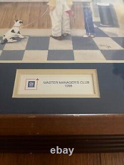 RARE Vintage 1998 General Motors GM MASTER MANAGERS CLUB painting 20' x 16
