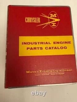 RARE Vintage Chrysler MARINE Factory Engine Catalog Parts Binder ORIGINAL boat